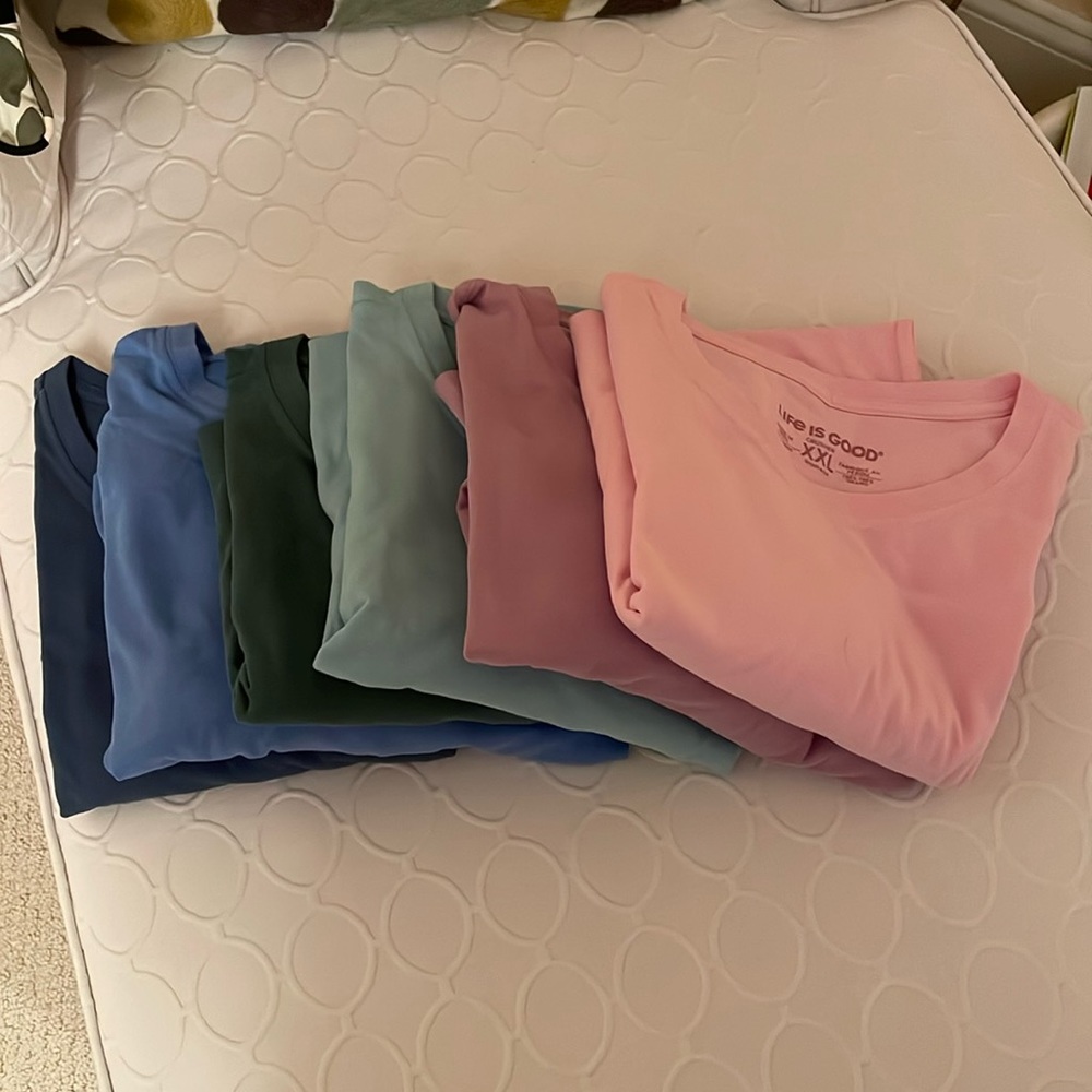 Life is Good Long Sleeve Crew (Set of Six)